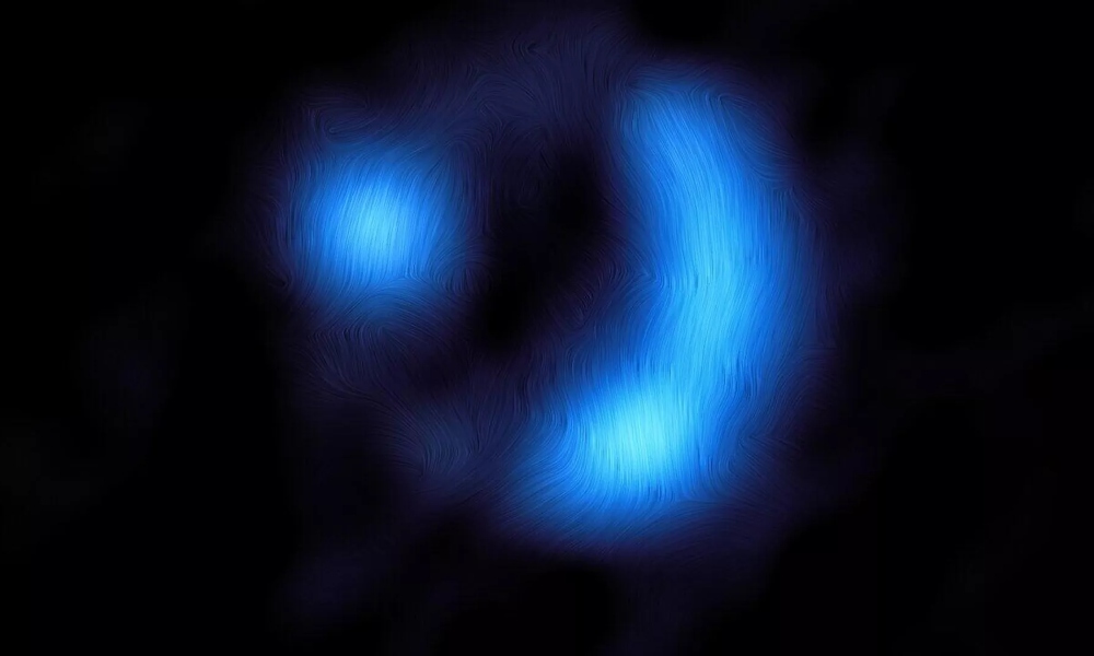 Telescopio en Chile detecta campo magnético de galaxia a 11.000 millones de años luz.