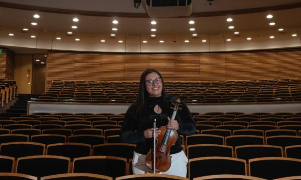 Cecilia Tuesta: la venezolana que brilla en la orquesta sinfónica de Uruguay.