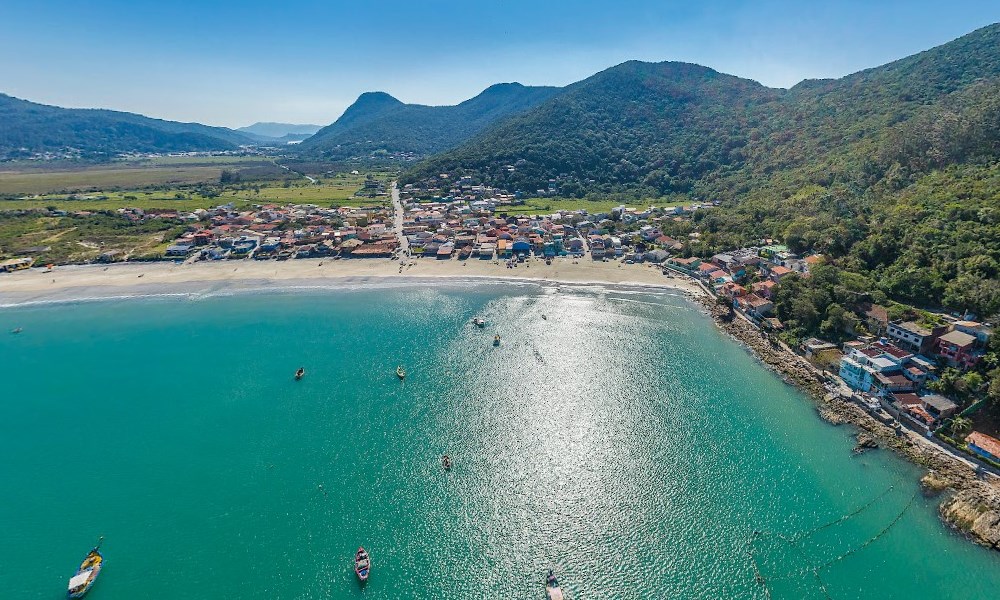 Gran belleza de las playas de Florianópolis, Brasil.
