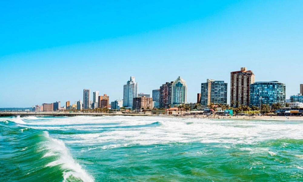 Las playas de las ciudades de Sudáfrica declaradas seguras para nadar.