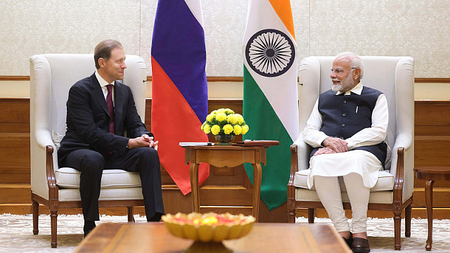 Primer ministro indio recibió al primer vicepresidente del Gobierno de la Federación de Rusia en Nueva Deli
