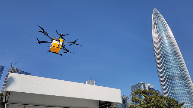 China lanza un servicio de entrega de comida con drones