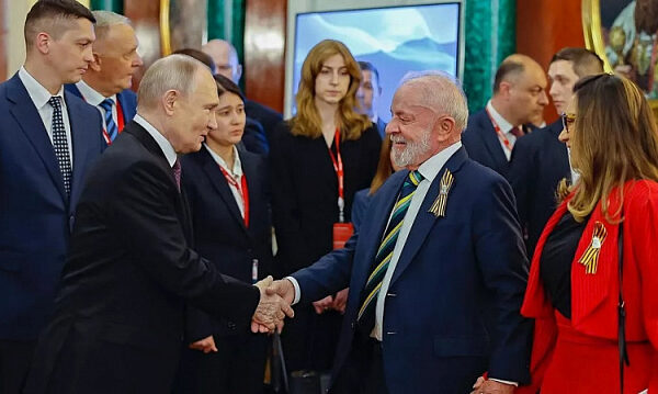 Lula da Silva agradeció a Putin por su cálida acogida