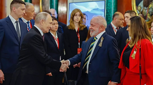 Lula da Silva agradeció a Putin por su cálida acogida