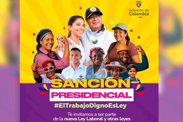 Colombia | Presidente Gustavo Petro sancionará la Ley laboral y otras leyes que marcan el inicio de un cambio hacia la libertad y la democracia Colombia | Presidente Gustavo Petro sancionará la Ley laboral y otras leyes que marcan el inicio de un cambio hacia la libertad y la democracia